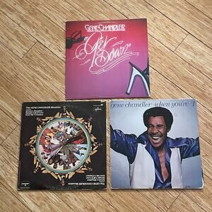 Lot of 3 Gene Chandler LPs vintage vinyl records soul funk